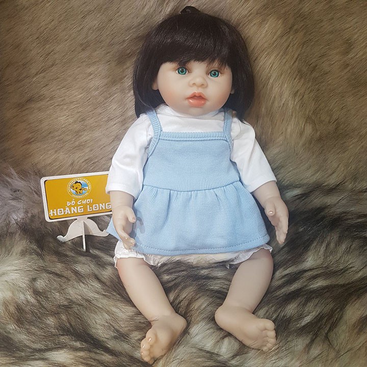 Búp Bê Tái Sinh KEIUMI Bé Gái Thân Nhựa Mềm 40cm_ Body Full Silicone 16 Icnh Doll