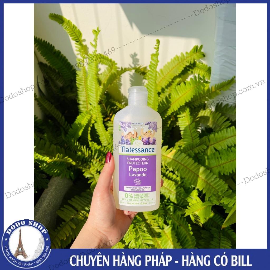 Dâu gội hữu cơ organic Natessance hương hoa oải hương ngăn ngừa chấy rận, kháng nấm, kháng khuẩn cho bé_Dodoshop.com.vn