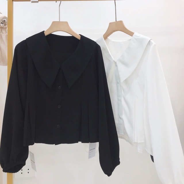 Croptop ly trắng / đen