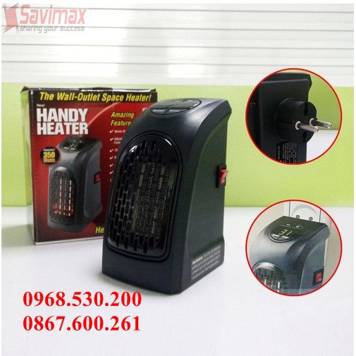 [QUÀ TẶNG MÙA ĐÔNG-RẺ VÔ ĐỊCH] -Quạt sưởi mini Handy Heater làm ấm nhanh(Loại tốt) có hẹn giờ +tiết kiệm điện -400w