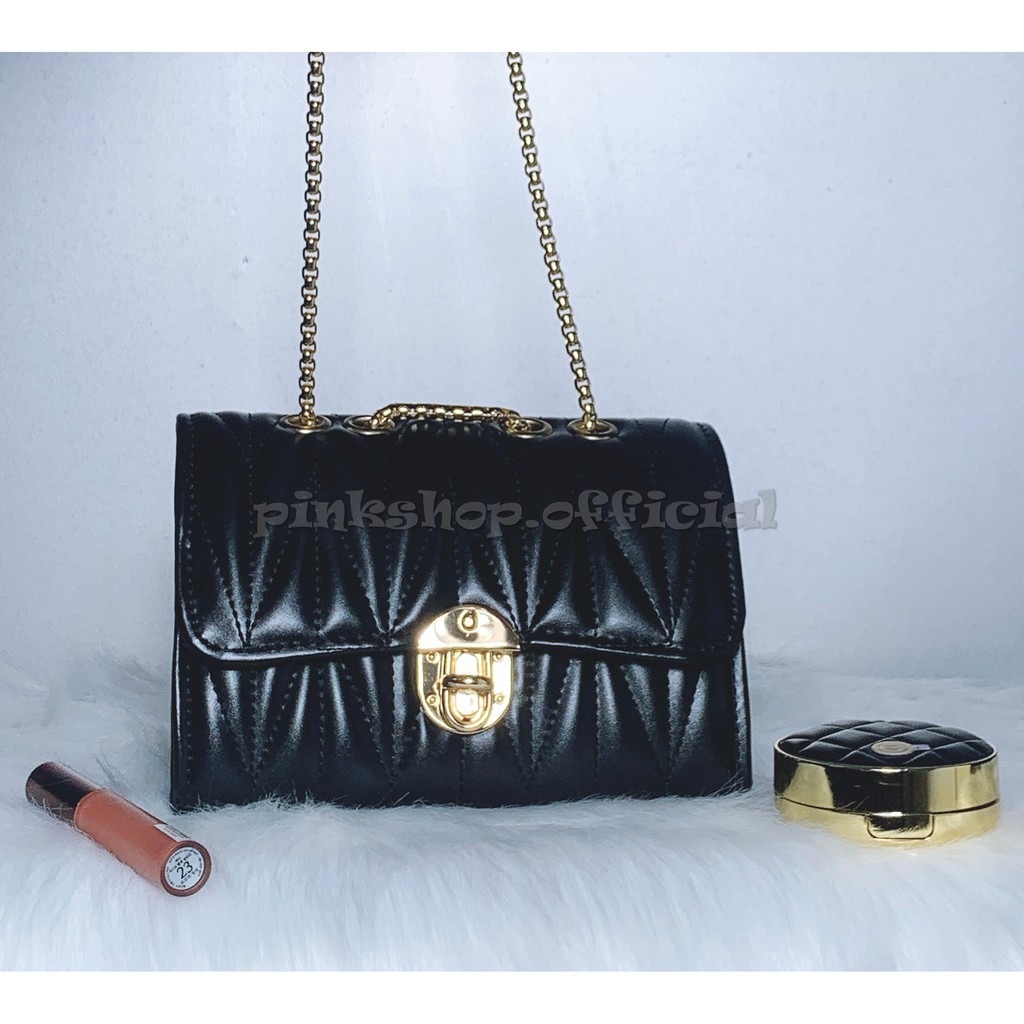 Túi đeo chéo nữ giá rẻ , Túi xách nữ dây xích đeo cực xinh phối mọi loại đồ dễ TSPS30 Pink Shop | BigBuy360 - bigbuy360.vn