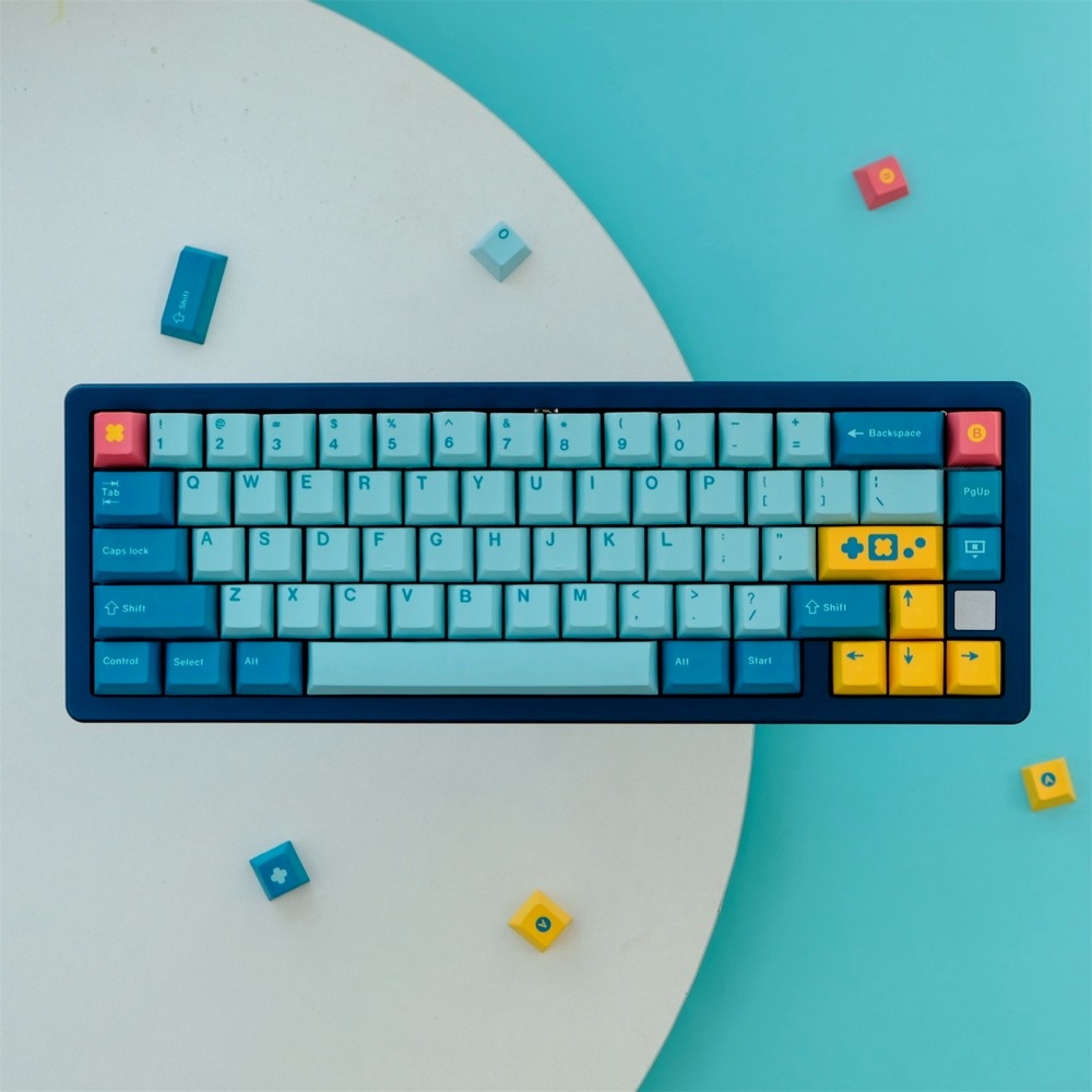 129 Phím GMK Retrocast Keycaps Cherry Profile PBT DYE-SUB Bàn phím cơ Keycap
