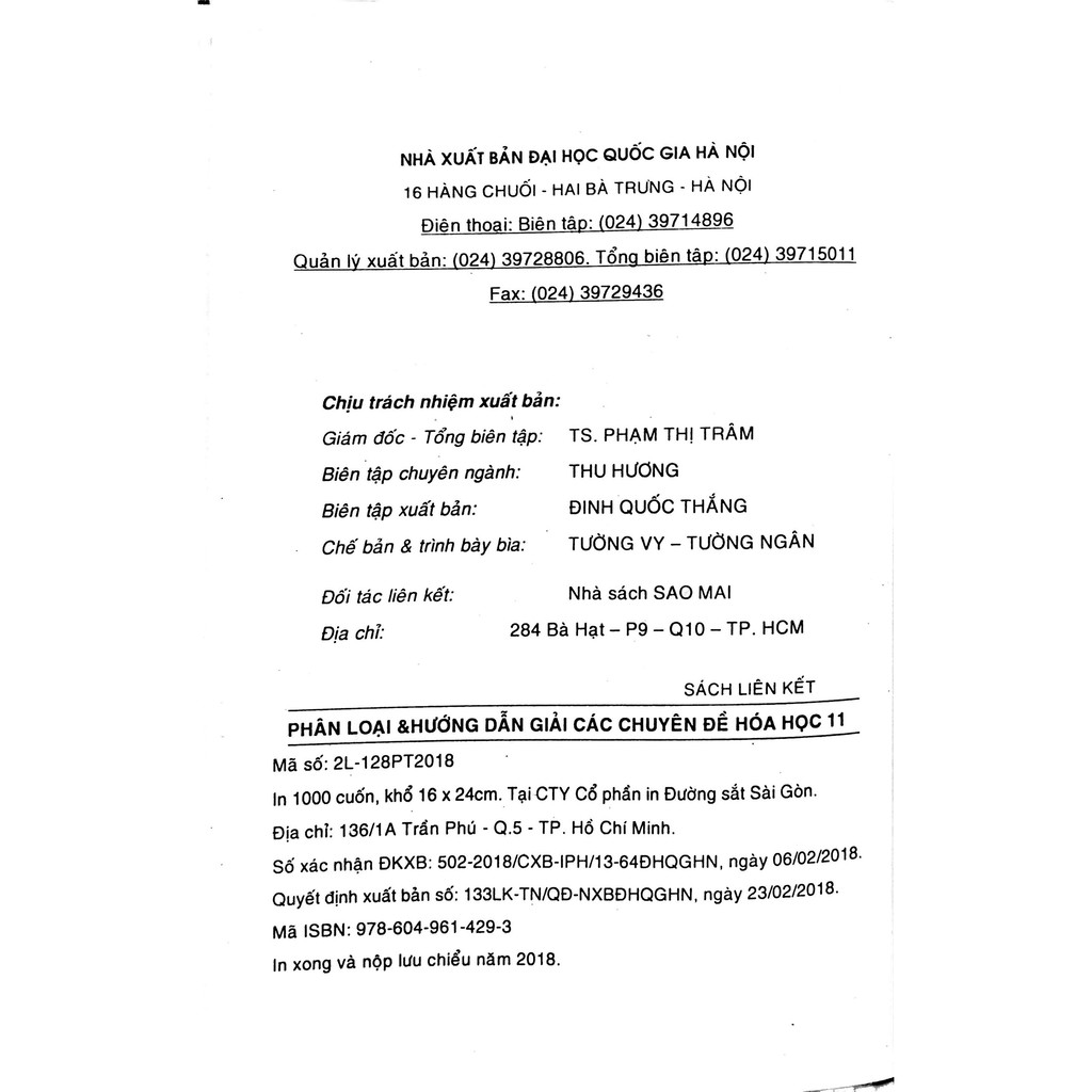Sách - Phân Loại Và Hướng Dẫn Giải Các Chuyên Đề Hóa Học Lớp 11