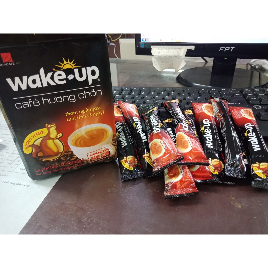 Cà phê Wake up hương chồn 18 gói x 17g date mới nhất | BigBuy360 - bigbuy360.vn