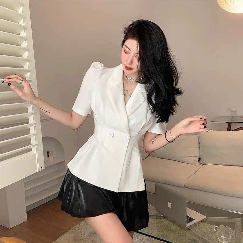 Set áo vest xẻ mix chân váy | BigBuy360 - bigbuy360.vn