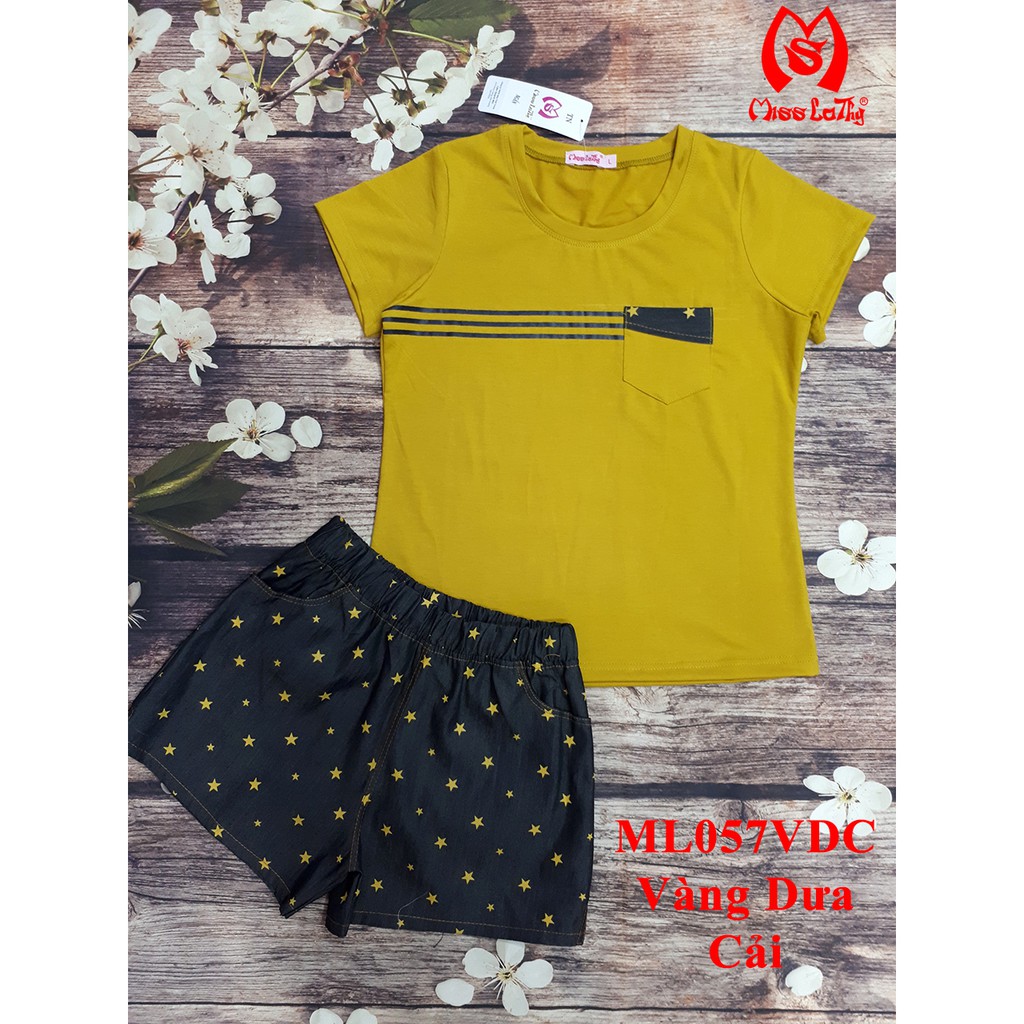 [Freeship từ 150k] ML057+ - Bộ mặc nhà nữ Jean Ngôi Sao MISS LATHY | BigBuy360 - bigbuy360.vn