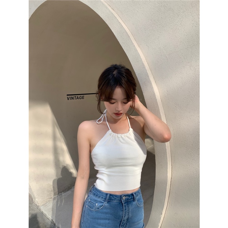 QADCOL Áo dây QADCOL dệt kim thiết kế quyến rũ cho nữ