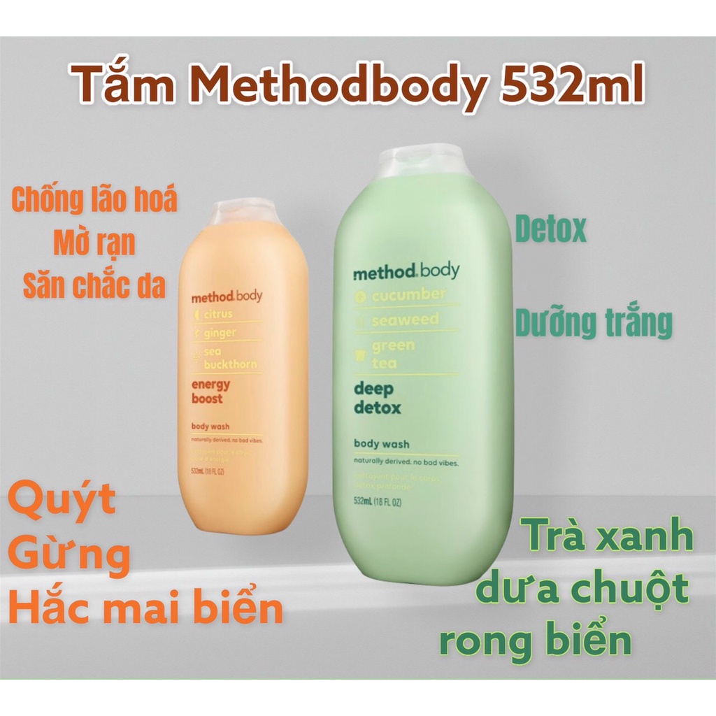 Sữa Tắm Method Body, hàng ÚC 532ml