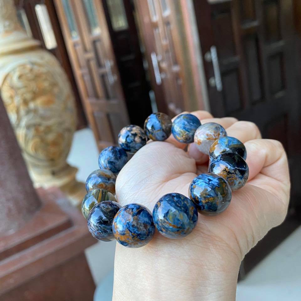 Vòng Tay Đá xanh dương Size14 Ly