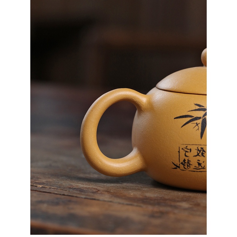 Ấm Tử Sa Nghi Hưng Tây Thi Trúc Tiết 280 ml (Đoạn Nê)