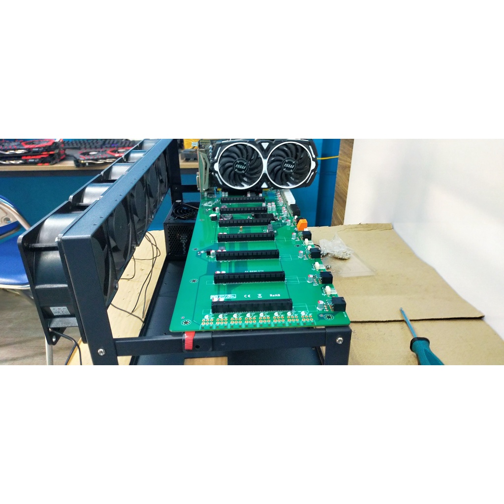 Khung máy đào 6-8VGA chuẩn từng cm Khung trâu khung dàn khung kín 4u