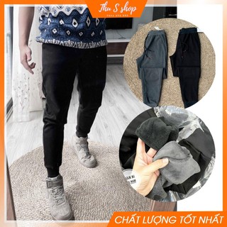 Quần nỉ lót lông nam giữ nhiệt siêu ấm dáng Jogger thể thao chất dày dặn co dãn tốt  ྇