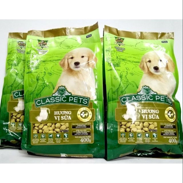 10 gói thức ăn chó con cp puppy 400gr