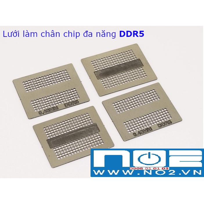 Lưới làm chân DDR5 card màn hình - chì bi 0.45mm