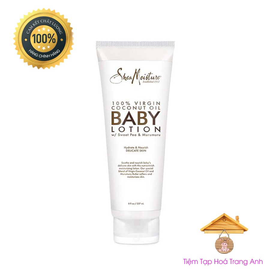 Kem dưỡng da 100% từ dầu dừa Shea Moisture BaBy Lotion cho bé