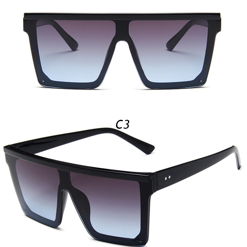Kính Mát Gọng Vuông Chống Tia Uv Thời Trang Cho Nam Nữ