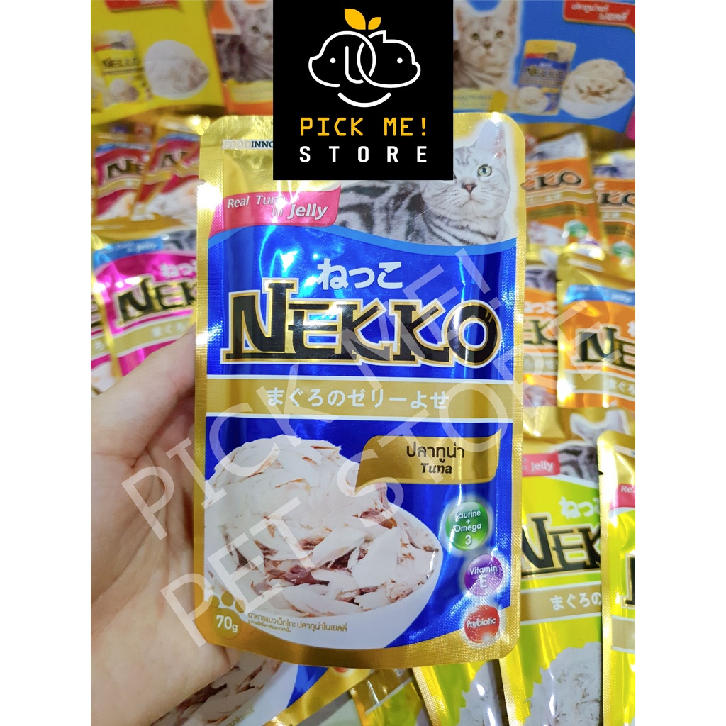 [Mã PET50K giảm Giảm 10% - Tối đa 50K đơn từ 250K] Pate Nekko Thạch Jelly | Sốt Gravy | Cho Mèo Mọi Lứa Tuổi 70g