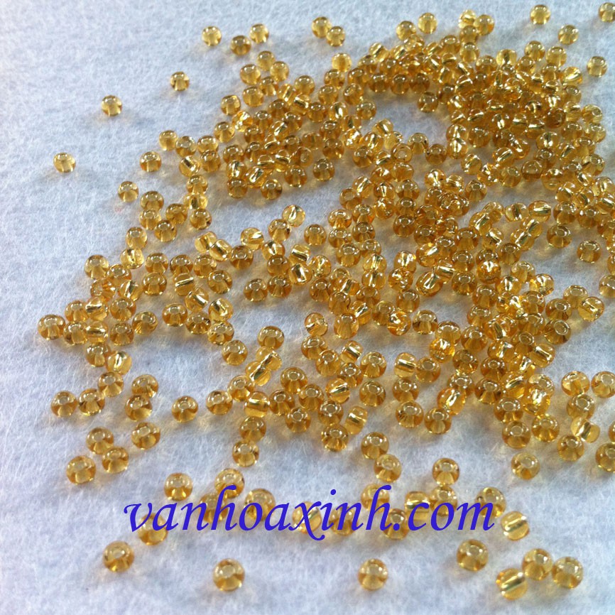 10g cườm cát acrlylic màu vàng kim (tốt) GB3KR