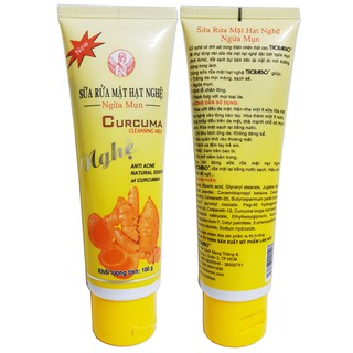 Sữa rửa mặt hạt nghệ ngừa mụn 100g