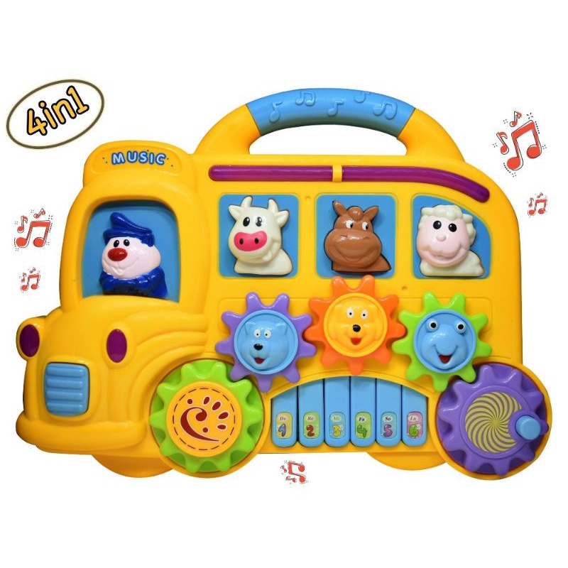 Đồ Chơi Đàn Music,Đàn Pin Piano 4in1 Cho bé