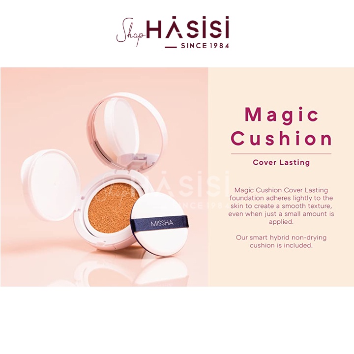 PHẤN NƯỚC MISSHA - Magic Cushion Cover Lasting 15g  (Hộp Hồng)