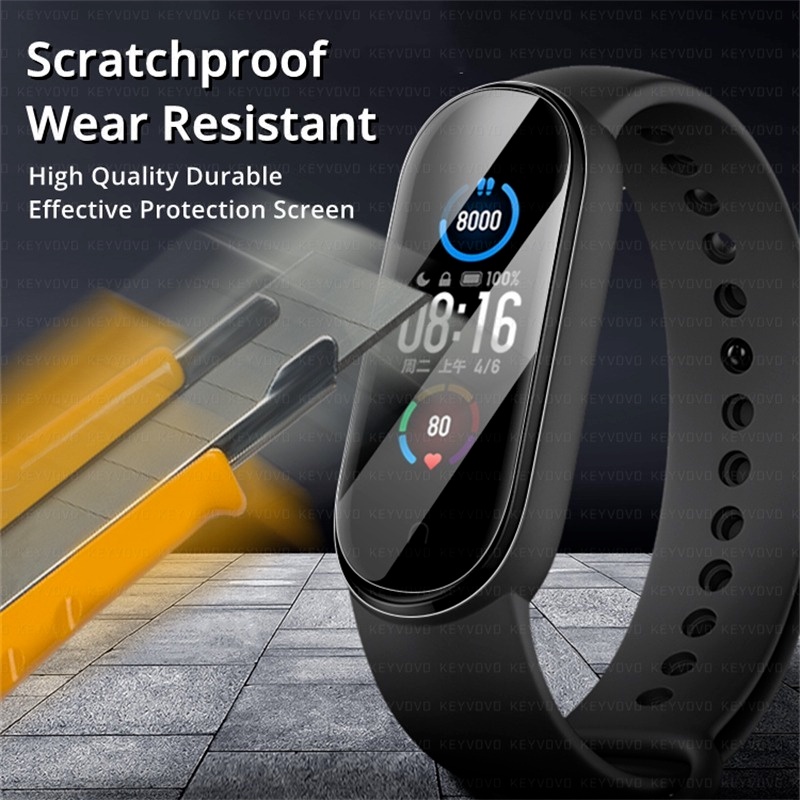 Miếng Dán Bảo Vệ Màn Hình Đồng Hồ Thông Minh Xiaomi Mi band 6 5 7 4 Miband 6 5 10D