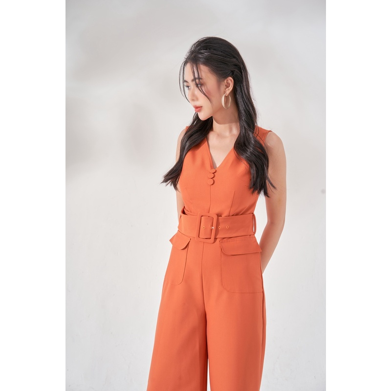 Jumpsuit lửng cổ V HeraDG - SJS20019