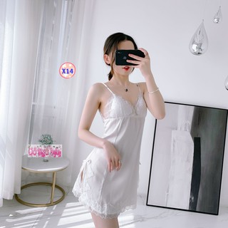 Váy Lụa 2 Dây Có Lót Ngực X14