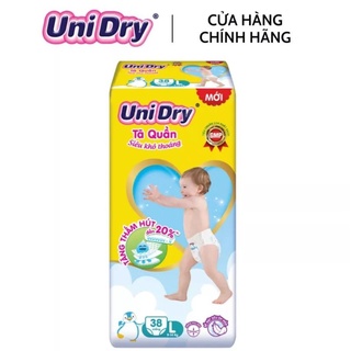 Tã quần Unidry Jumbo (L, 9-14 Kg, 38 miếng)