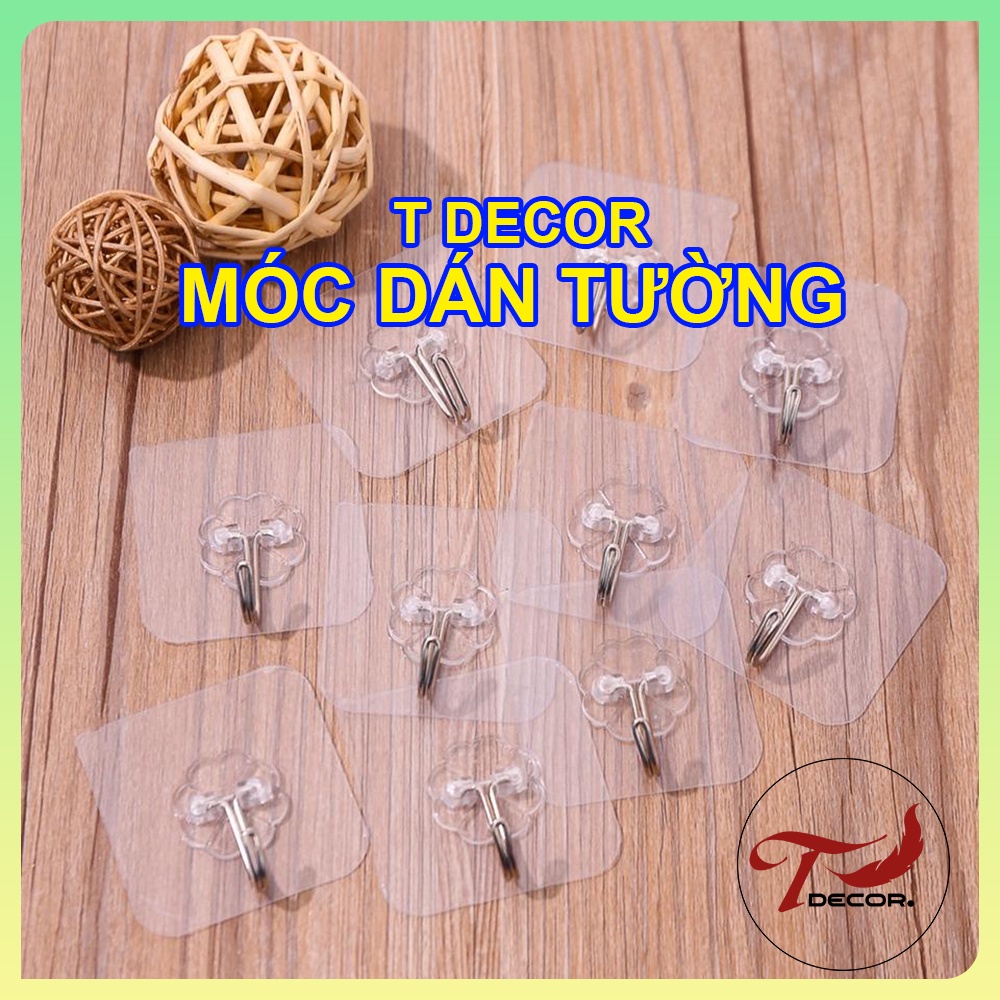 Móc Dán Tường Siêu Chịu Lực Giá Rẻ, Treo Chìa Khoá, Treo Khăn Tắm Khăn Mặt, Treo Ô Dù Và Đồ Dùng Cá Nhân - T DECOR