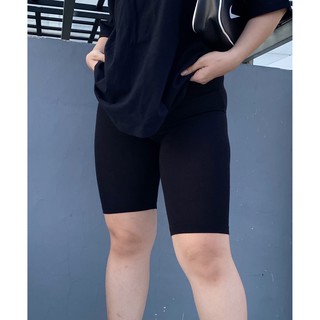 quần legging nữ biker bigsize lưng cao chất thun co giãn thích hợp cho mặc nhà đi chơi tập gym FATTYTA B01