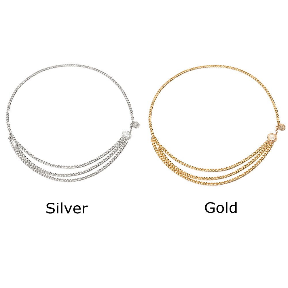 Dây xích đeo thắt lưng bằng kim loại phong cách gothic Bohemian cá tính