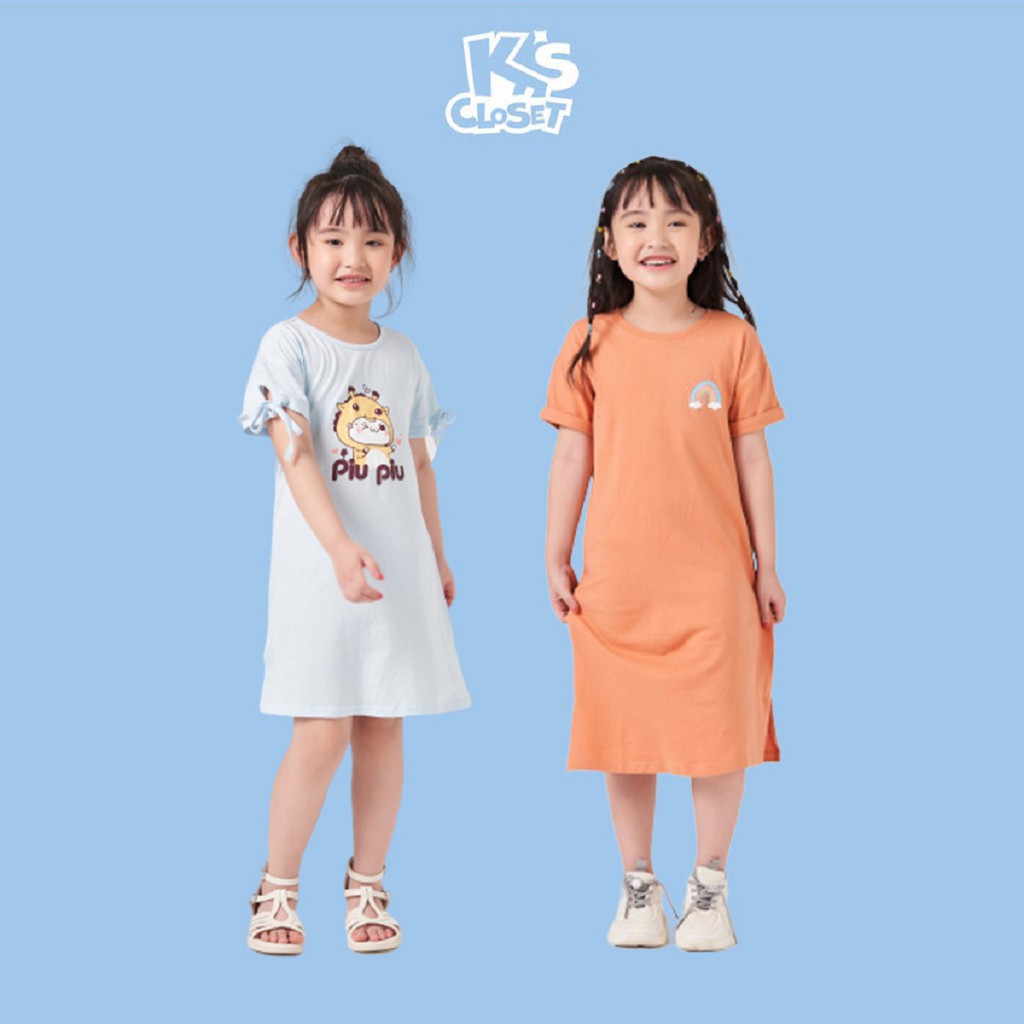 Đầm Cotton Dáng Suông Cho Bé Gái (2 - 9 Tuổi) K's Closet E049ONS, E127ONS TMMN