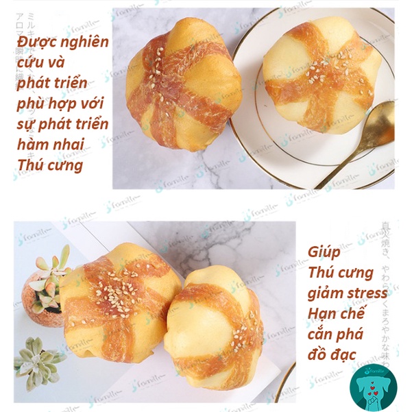 [LÀM THỦ CÔNG]Snack Sạch Răng Miệng JFamille, Gà Kim Sa Cuộn Da Bò. Giảm Stress &amp; Chống Cắn Phá. JF149