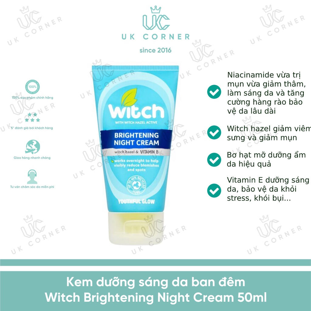 [Serum] Tinh chất dưỡng da mụn Overnight Clearing Serum 50mL Witch Deep Action Freedom