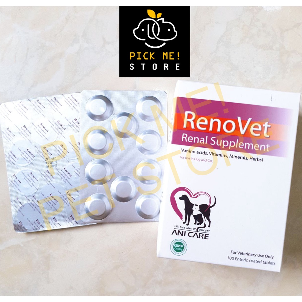 [ 1 Viên ] RENOVET - Bổ Thận, Tăng Cường Chức Năng Thận Chó Mèo