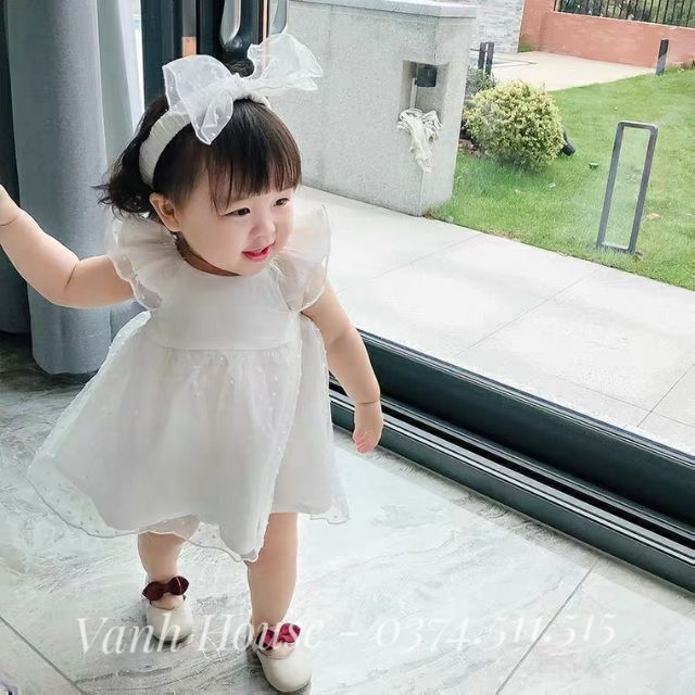 Body giả váy + tặng kèm turban cho bé gái