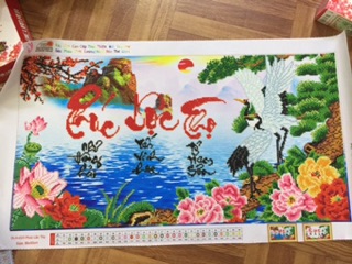 Tranh đính đá thành phẩm