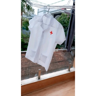 bộ trang phục bác sĩ cho bé (áo và mũ)