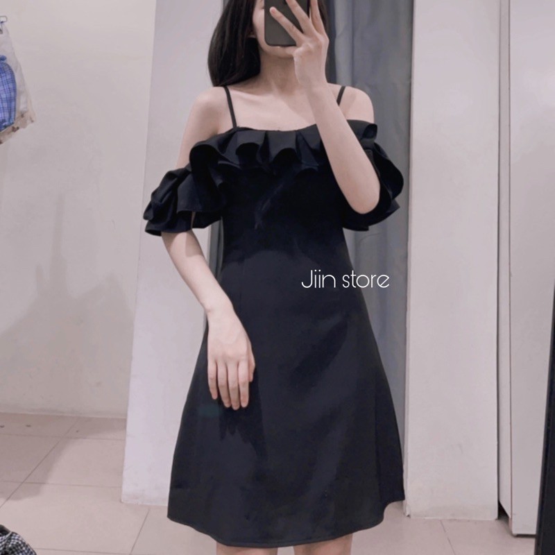 váy 2 dây trễ bèo
