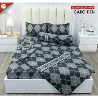 Bộ chăn hè ga gối 5 món poly cotton.