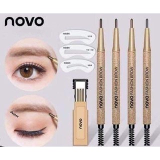 Thanh lý- bộ chì kèm 3 khuôn kẻ mày novo