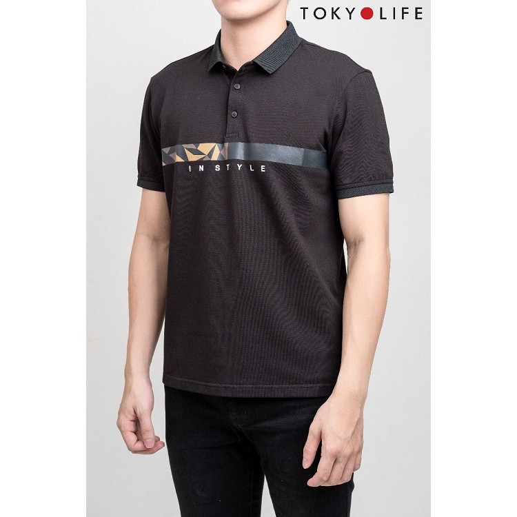 [Mã WABRTKL12 giảm 10% đơn 250K] Áo Polo Nam TOKYOLIFE kẻ viền in họa tiết E7POL009G | BigBuy360 - bigbuy360.vn