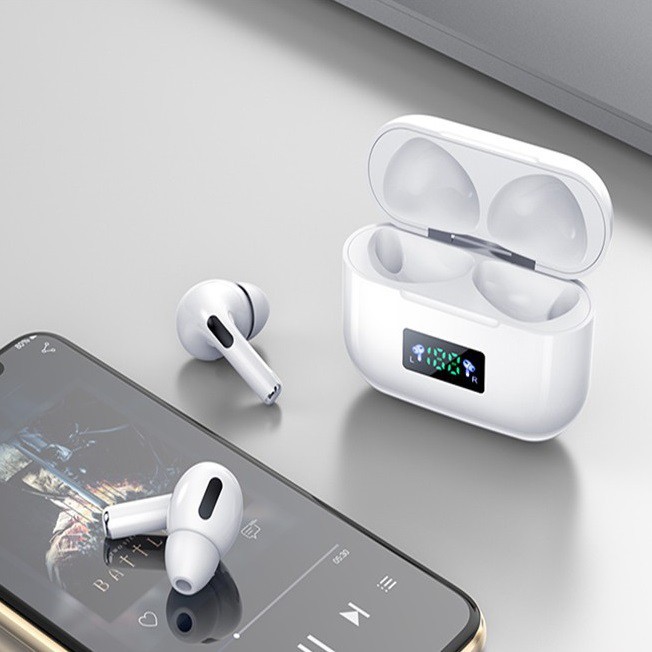 Tai Nghe Bluetooth Không Dây APRO 3 True Wireless Công Nghệ 5.0 Hiển Thị Pin, Cảm Biến Tự Động Kết Nối Đàm Thoại, Kèm PK