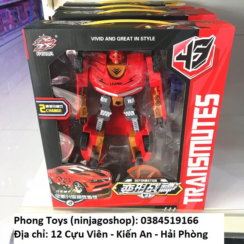 (có sẵn) Lắp ráp siêu nhân robot transformers biến hình popo