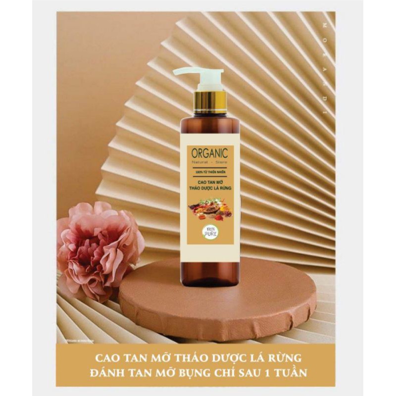 Cao tan mỡ thảo dược lá rừng 100% organic 200ML - mỹ phẩm handmade