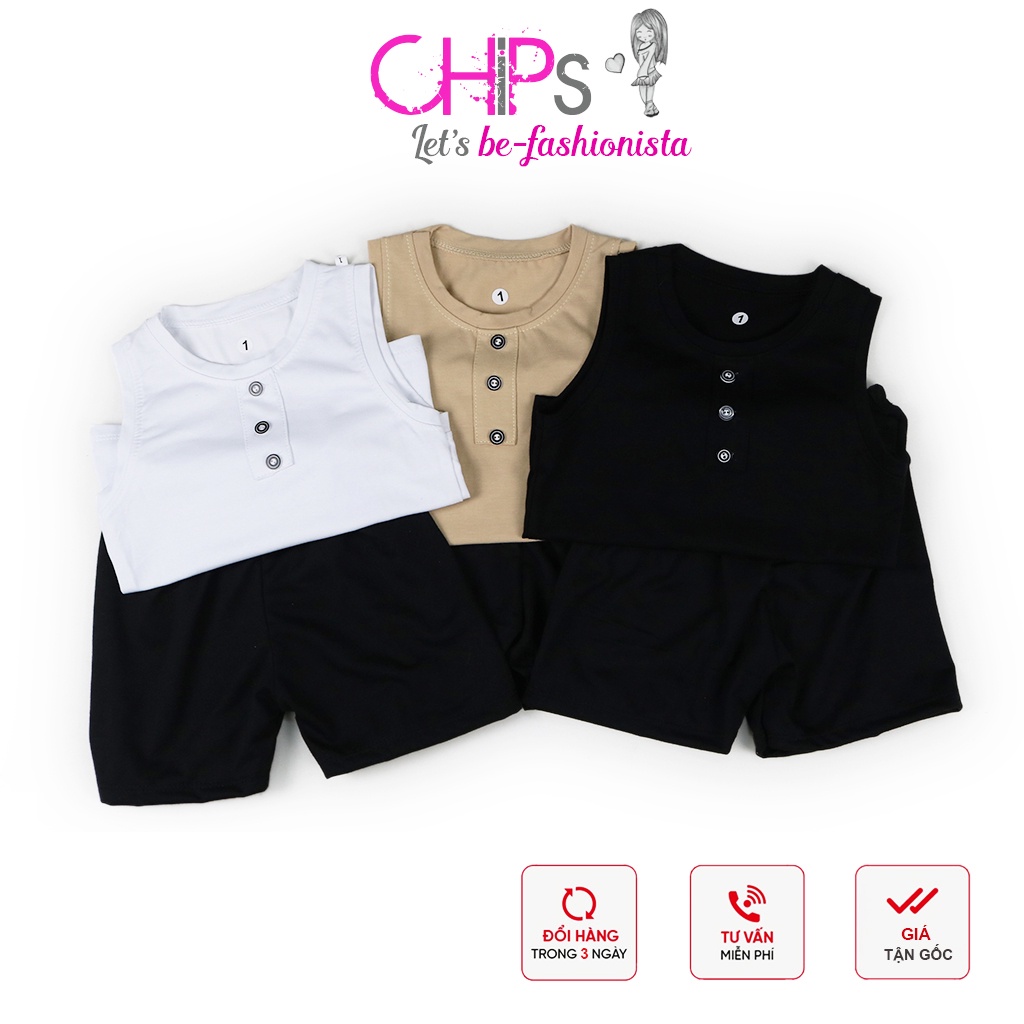 Bộ Đồ Thun Ba Lỗ Xinh Xẻo Cho Bé Yêu
