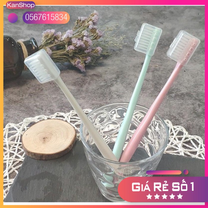 Bộ 10 Chiếc Bàn Chải Thương Hiệu Muji Xuất Nhật Siêu Mềm Mại, An Toàn Bảo Vệ Răng Miệng, Thân Thiện Môi Trường
