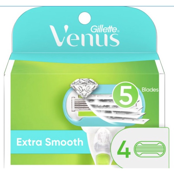 Lưỡi Dao Cạo lông vùng kín-bikini cho nữ Gillette venus Delexe Smooth/ Extra Smoth ( tách lẻ 1)