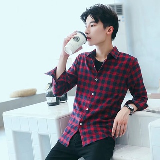 Áo Sơ Mi Nam Xuân Hè Áo Sơ Mi Kẻ Sọc Áo Sơ Mi Dài Tay Ca Rô Áo Sơ Mi Ngoài Thanh Niên Kinh Doanh Hàng Đầu